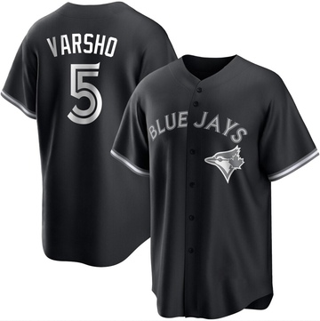 Replica Daulton Varsho Youth Toronto Blue Jays White Black/ Jersey