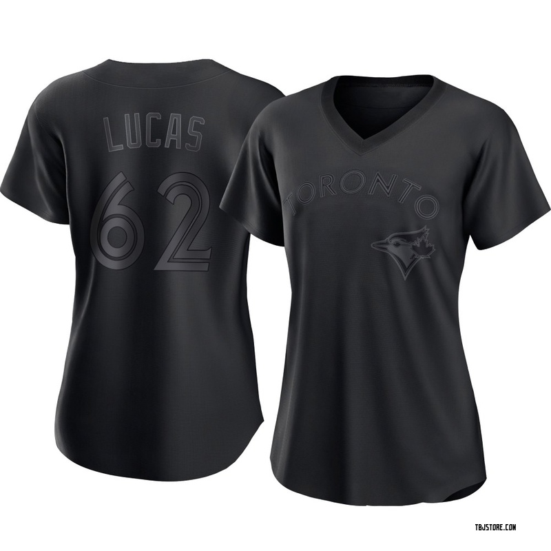 Replica Easton Lucas Women's Toronto Blue Jays Black Pitch Fashion Jersey
