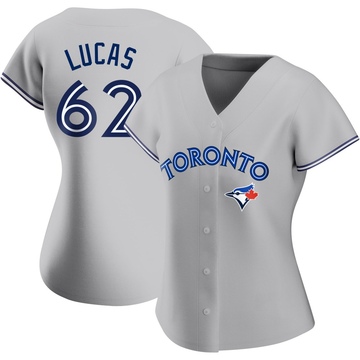 Replica Easton Lucas Women's Toronto Blue Jays Gray Road Jersey
