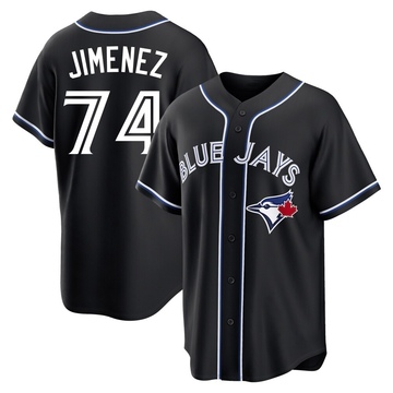 Replica Eloy Jimenez Men's Toronto Blue Jays Black Fashion Out Jersey