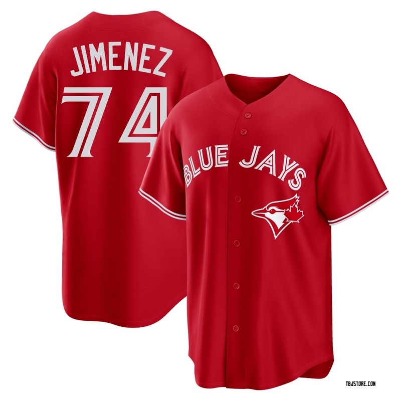 Replica Eloy Jimenez Youth Toronto Blue Jays Red Canada Day Jersey