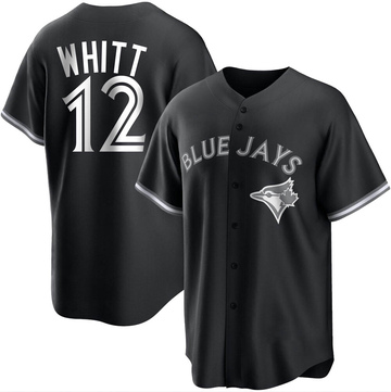 Replica Ernie Whitt Men's Toronto Blue Jays White Black/ Jersey