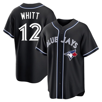 Replica Ernie Whitt Youth Toronto Blue Jays Black Fashion Out Jersey