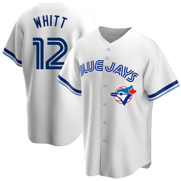 Replica Ernie Whitt Youth Toronto Blue Jays White Home Cooperstown Collection Jersey