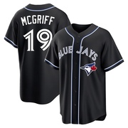 Replica Fred Mcgriff Youth Toronto Blue Jays Black Fashion Out Jersey