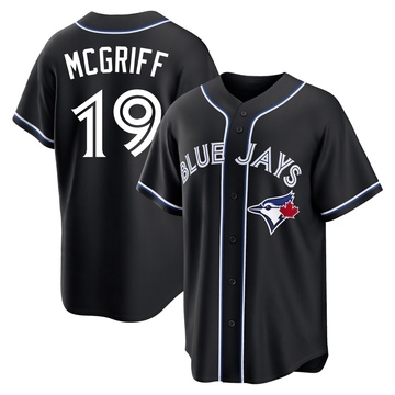 Replica Fred Mcgriff Youth Toronto Blue Jays Black Fashion Out Jersey