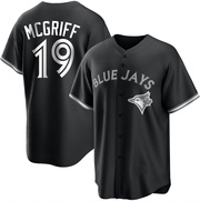 Replica Fred Mcgriff Youth Toronto Blue Jays White Black/ Jersey