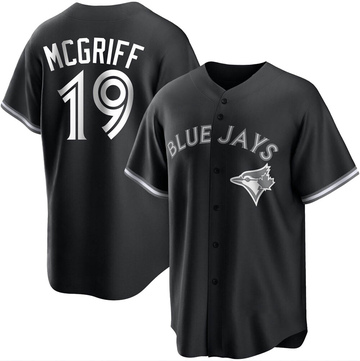 Replica Fred Mcgriff Youth Toronto Blue Jays White Black/ Jersey