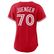 Replica Hayden Juenger Women's Toronto Blue Jays Red Canada Day Jersey