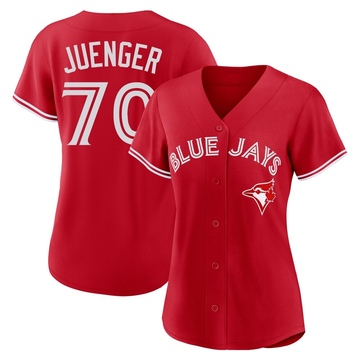 Replica Hayden Juenger Women's Toronto Blue Jays Red Canada Day Jersey