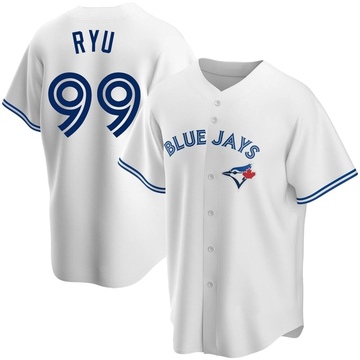 Replica Hyun Jin Ryu Men's Toronto Blue Jays White Home Jersey