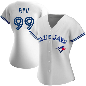 Replica Hyun Jin Ryu Women's Toronto Blue Jays White Home Jersey