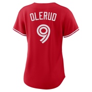 Replica John Olerud Women's Toronto Blue Jays Red Canada Day Jersey