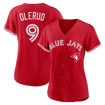 Replica John Olerud Women's Toronto Blue Jays Red Canada Day Jersey