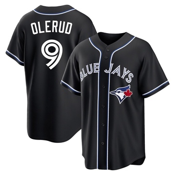 Replica John Olerud Youth Toronto Blue Jays Black Fashion Out Jersey