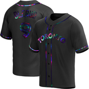 Replica John Olerud Youth Toronto Blue Jays Black Holographic Alternate Jersey