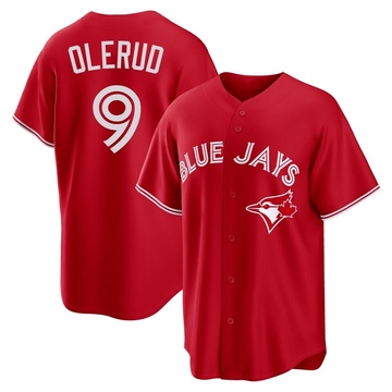 Replica John Olerud Youth Toronto Blue Jays Red Canada Day Jersey