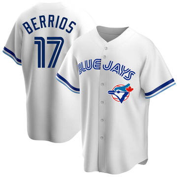Replica Jose Berrios Men's Toronto Blue Jays White Home Cooperstown Collection Jersey