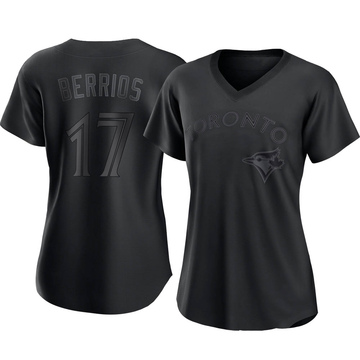 Replica Jose Berrios Women's Toronto Blue Jays Black Pitch Fashion Jersey