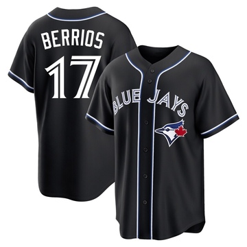 Replica Jose Berrios Youth Toronto Blue Jays Black Fashion Out Jersey