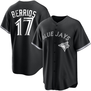 Replica Jose Berrios Youth Toronto Blue Jays White Black/ Jersey