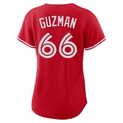 Replica Juan Guzman Women's Toronto Blue Jays Red Canada Day Jersey