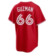 Replica Juan Guzman Youth Toronto Blue Jays Red Canada Day Jersey