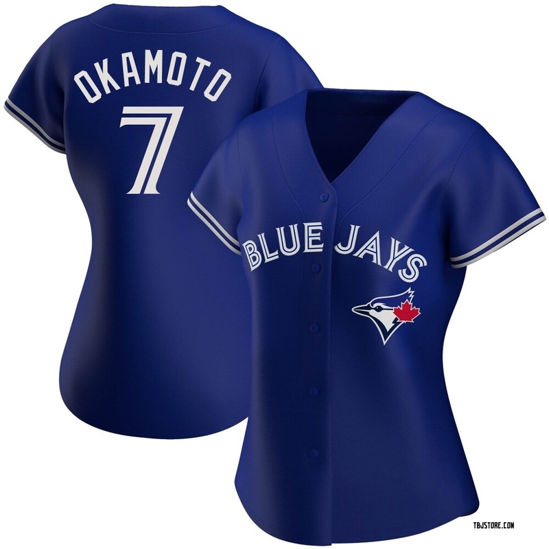 Replica Kazuma Okamoto Women's Toronto Blue Jays Royal Alternate Jersey