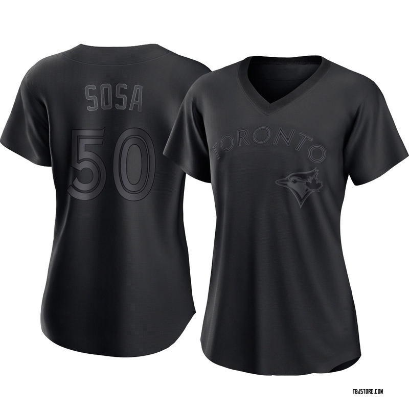 Replica Lenyn Sosa Women's Toronto Blue Jays Black Pitch Fashion Jersey