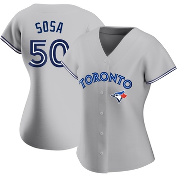 Replica Lenyn Sosa Women's Toronto Blue Jays Gray Road Jersey