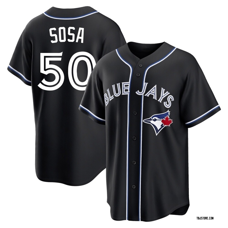 Replica Lenyn Sosa Youth Toronto Blue Jays Black Fashion Out Jersey