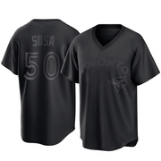 Replica Lenyn Sosa Youth Toronto Blue Jays Black Pitch Fashion Jersey