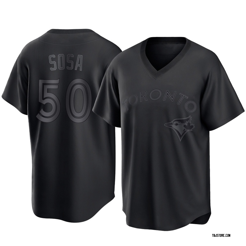 Replica Lenyn Sosa Youth Toronto Blue Jays Black Pitch Fashion Jersey