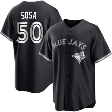 Replica Lenyn Sosa Youth Toronto Blue Jays White Black/ Jersey