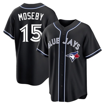 Replica Lloyd Moseby Men's Toronto Blue Jays Black Fashion Out Jersey
