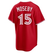 Replica Lloyd Moseby Men's Toronto Blue Jays Red Canada Day Jersey