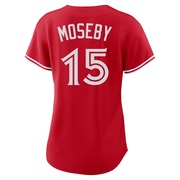 Replica Lloyd Moseby Women's Toronto Blue Jays Red Canada Day Jersey