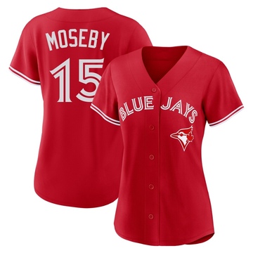 Replica Lloyd Moseby Women's Toronto Blue Jays Red Canada Day Jersey