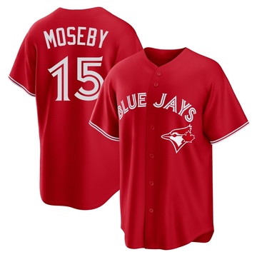 Replica Lloyd Moseby Youth Toronto Blue Jays Red Canada Day Jersey