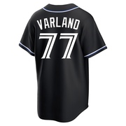 Replica Louis Varland Men's Toronto Blue Jays Black Fashion Out Jersey