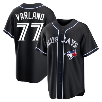 Replica Louis Varland Men's Toronto Blue Jays Black Fashion Out Jersey
