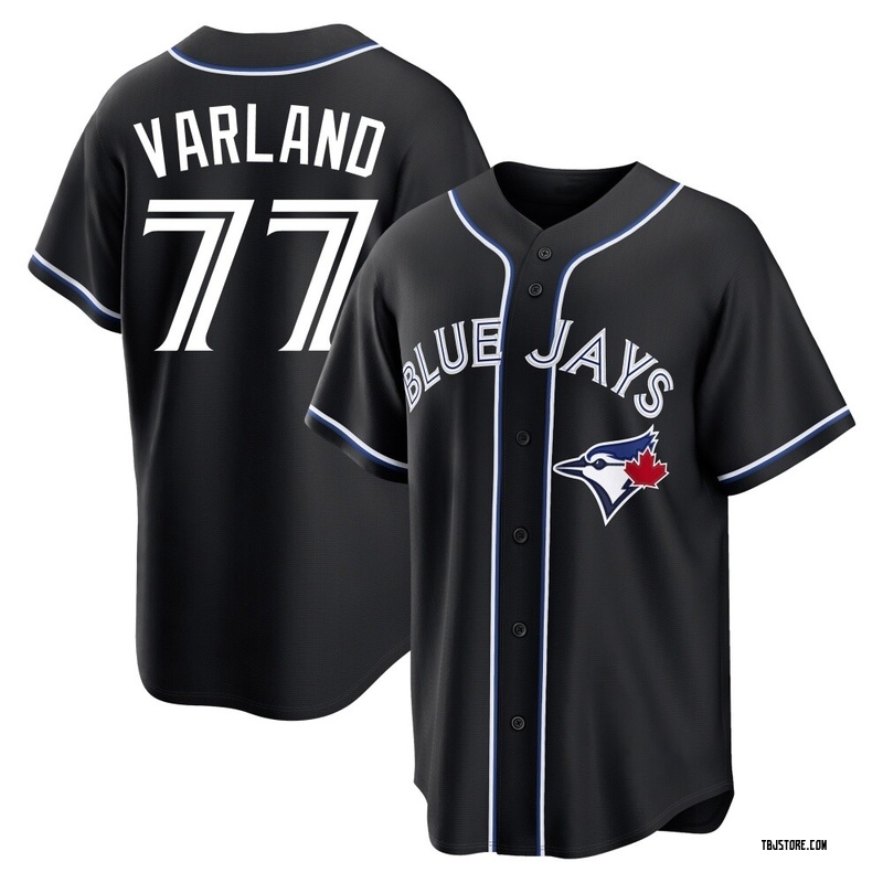 Replica Louis Varland Men's Toronto Blue Jays Black Fashion Out Jersey