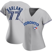Replica Louis Varland Women's Toronto Blue Jays Gray Road Jersey
