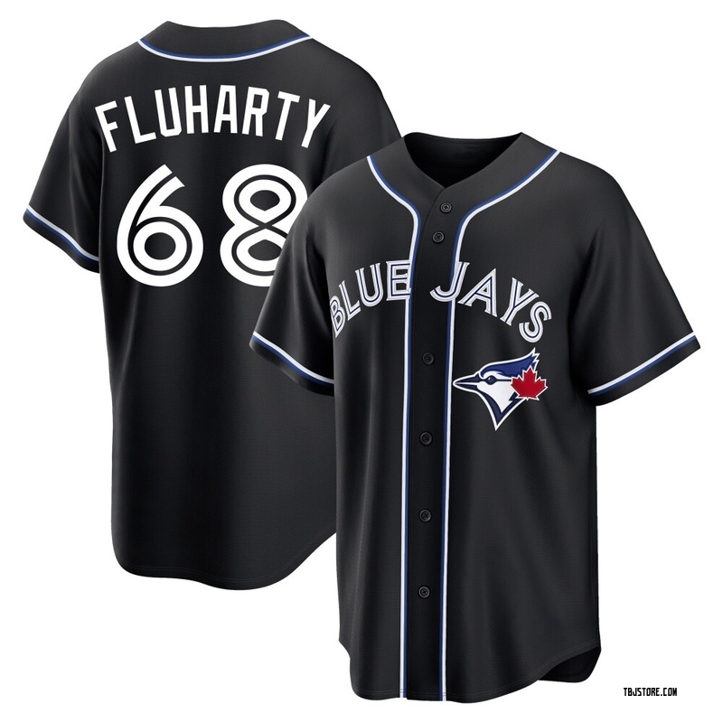 Replica Mason Fluharty Youth Toronto Blue Jays Black Fashion Out Jersey