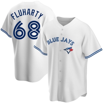 Replica Mason Fluharty Youth Toronto Blue Jays White Home Jersey