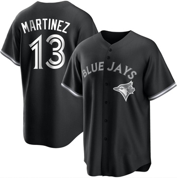 Replica Orelvis Martinez Men's Toronto Blue Jays White Black/ Jersey