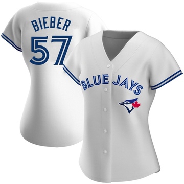 Replica Shane Bieber Women's Toronto Blue Jays White Home Jersey