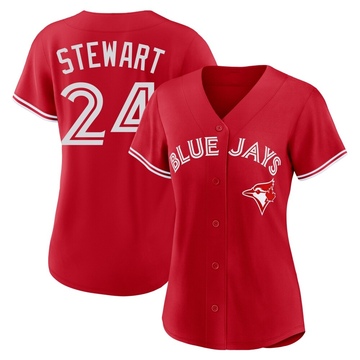 Replica Shannon Stewart Women's Toronto Blue Jays Red Canada Day Jersey