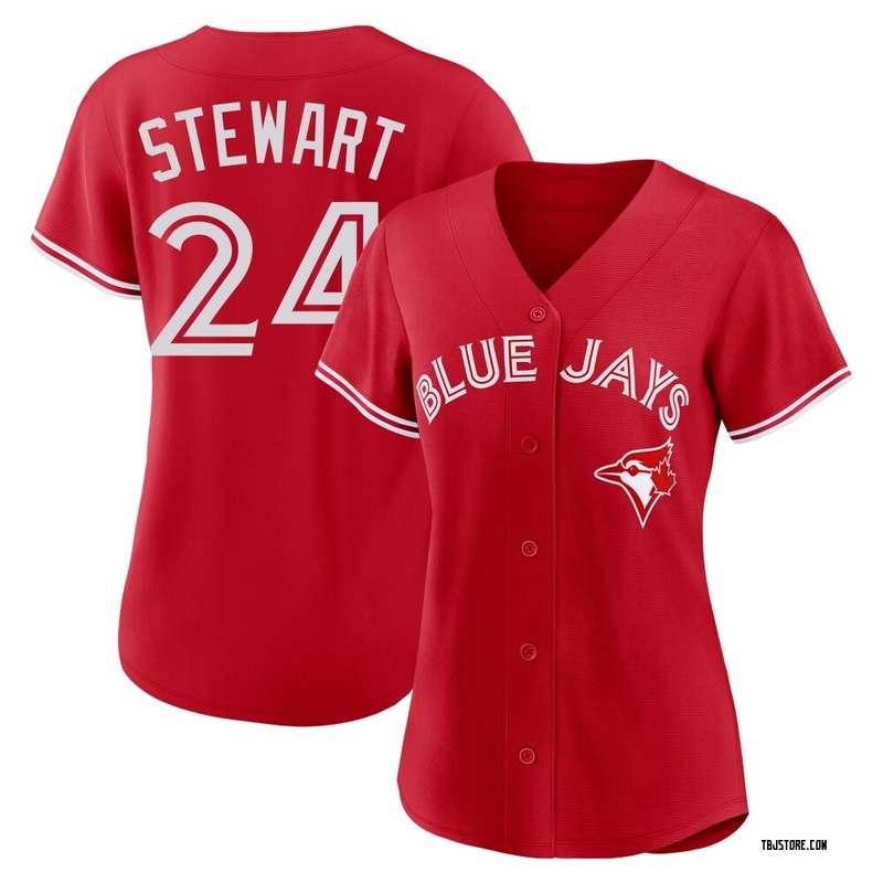 Replica Shannon Stewart Women's Toronto Blue Jays Red Canada Day Jersey