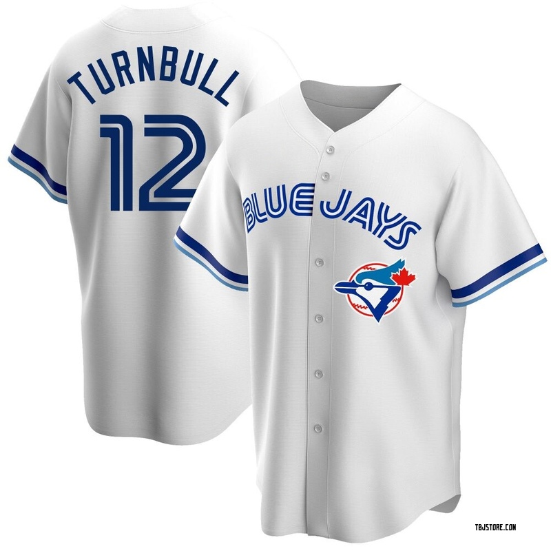 Replica Spencer Turnbull Men's Toronto Blue Jays White Home Cooperstown Collection Jersey
